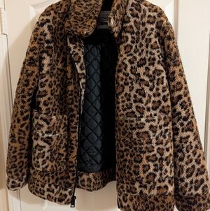 Levi Strauss Leopard Teddy Jacket